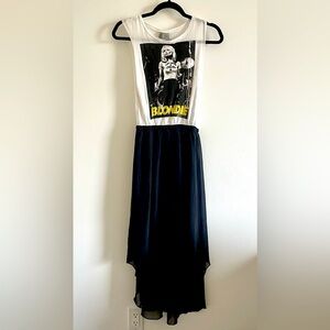 Blondie rock and roll high low sleeveless dress xs